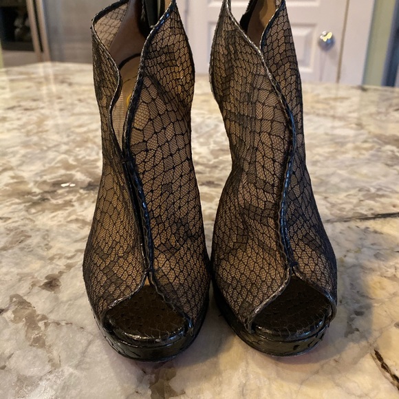 CL Snakeskin Peeptoe - Picture 2 of 6